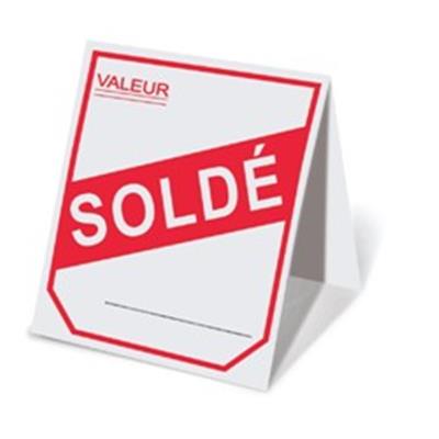 Etiquettes papier soldé valeur