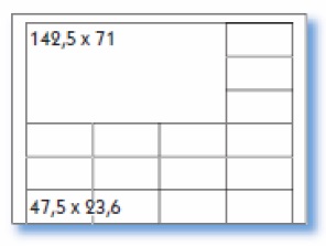 26LA15 / 15000 Etiquettes laboratoires 2 formats